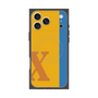 プレミアムスクエアケース with MagSafe［ オリジナル - initial color line - X orange ］