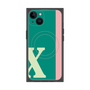 プレミアムスクエアケース with MagSafe［ オリジナル - initial color line - X green ］