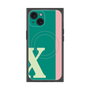 プレミアムスクエアケース with MagSafe［ オリジナル - initial color line - X green ］
