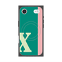 プレミアムスクエアケース with MagSafe［ オリジナル - initial color line - X green ］