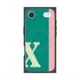 プレミアムスクエアケース with MagSafe［ オリジナル - initial color line - X green ］