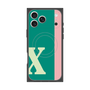 プレミアムスクエアケース with MagSafe［ オリジナル - initial color line - X green ］