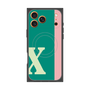 プレミアムスクエアケース with MagSafe［ オリジナル - initial color line - X green ］