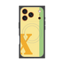 プレミアムスクエアケース with MagSafe［ オリジナル - initial color line - X yellow ］