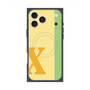 プレミアムスクエアケース with MagSafe［ オリジナル - initial color line - X yellow ］