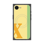 プレミアムスクエアケース with MagSafe［ オリジナル - initial color line - X yellow ］