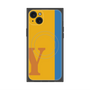 プレミアムスクエアケース with MagSafe［ オリジナル - initial color line - Y orange ］