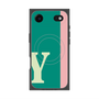 プレミアムスクエアケース with MagSafe［ オリジナル - initial color line - Y green ］