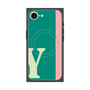 プレミアムスクエアケース with MagSafe［ オリジナル - initial color line - Y green ］