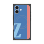 プレミアムスクエアケース with MagSafe［ オリジナル - initial color line - Z blue ］