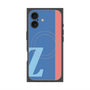 プレミアムスクエアケース with MagSafe［ オリジナル - initial color line - Z blue ］