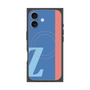 プレミアムスクエアケース with MagSafe［ オリジナル - initial color line - Z blue ］