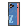 プレミアムスクエアケース with MagSafe［ オリジナル - initial color line - Z blue ］