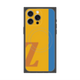 プレミアムスクエアケース with MagSafe［ オリジナル - initial color line - Z orange ］