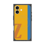 プレミアムスクエアケース with MagSafe［ オリジナル - initial color line - Z orange ］