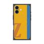 プレミアムスクエアケース with MagSafe［ オリジナル - initial color line - Z orange ］