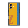 プレミアムスクエアケース with MagSafe［ オリジナル - initial color line - Z orange ］