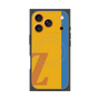 プレミアムスクエアケース with MagSafe［ オリジナル - initial color line - Z orange ］