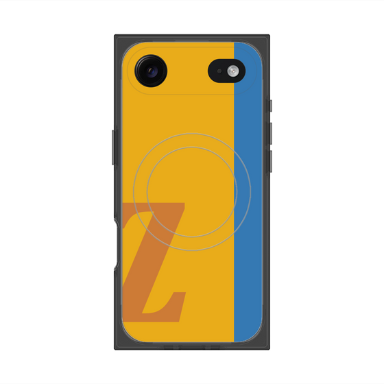 プレミアムスクエアケース with MagSafe［ オリジナル - initial color line - Z orange ］