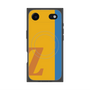 プレミアムスクエアケース with MagSafe［ オリジナル - initial color line - Z orange ］