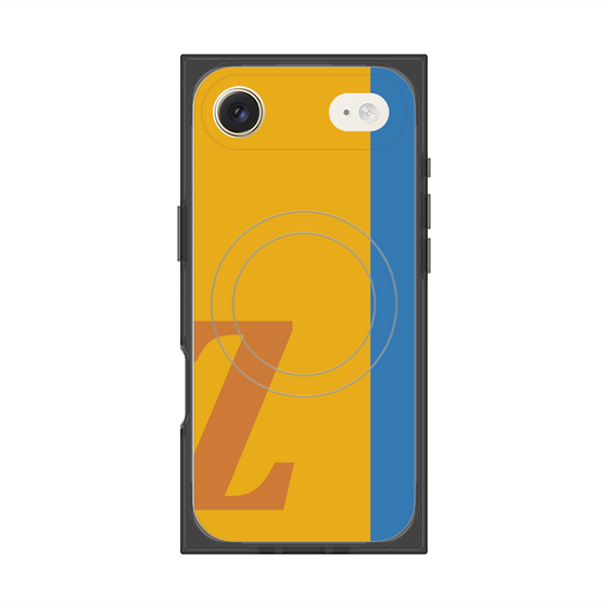 プレミアムスクエアケース with MagSafe［ オリジナル - initial color line - Z orange ］
