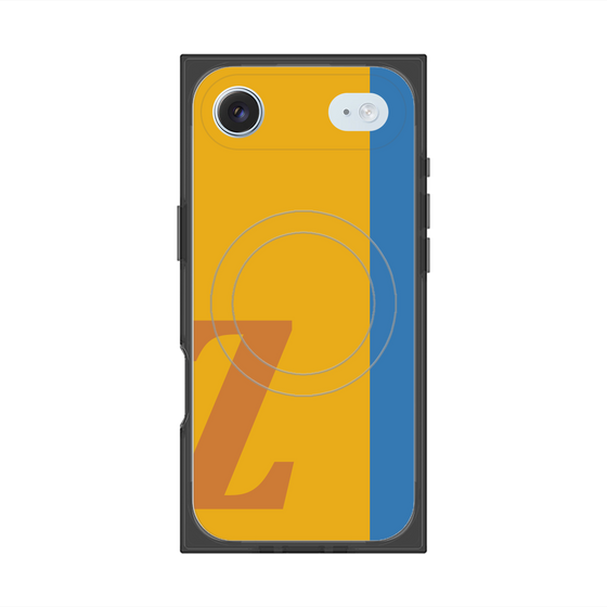 プレミアムスクエアケース with MagSafe［ オリジナル - initial color line - Z orange ］