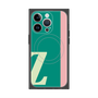 プレミアムスクエアケース with MagSafe［ オリジナル - initial color line - Z green ］