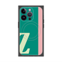 プレミアムスクエアケース with MagSafe［ オリジナル - initial color line - Z green ］
