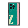 プレミアムスクエアケース with MagSafe［ オリジナル - initial color line - Z green ］
