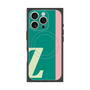 プレミアムスクエアケース with MagSafe［ オリジナル - initial color line - Z green ］