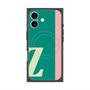 プレミアムスクエアケース with MagSafe［ オリジナル - initial color line - Z green ］