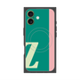 プレミアムスクエアケース with MagSafe［ オリジナル - initial color line - Z green ］