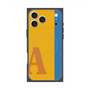 プレミアムスクエアケース with MagSafe［ オリジナル - initial color line - A orange ］