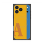 プレミアムスクエアケース with MagSafe［ オリジナル - initial color line - A orange ］