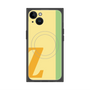 プレミアムスクエアケース with MagSafe［ オリジナル - initial color line - Z yellow ］