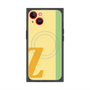 プレミアムスクエアケース with MagSafe［ オリジナル - initial color line - Z yellow ］