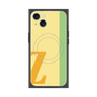 プレミアムスクエアケース with MagSafe［ オリジナル - initial color line - Z yellow ］