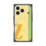 プレミアムスクエアケース with MagSafe［ オリジナル - initial color line - Z yellow ］