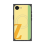 プレミアムスクエアケース with MagSafe［ オリジナル - initial color line - Z yellow ］