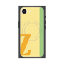 プレミアムスクエアケース with MagSafe［ オリジナル - initial color line - Z yellow ］