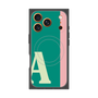 プレミアムスクエアケース with MagSafe［ オリジナル - initial color line - A green ］