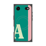 プレミアムスクエアケース with MagSafe［ オリジナル - initial color line - A green ］