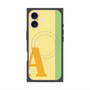 プレミアムスクエアケース with MagSafe［ オリジナル - initial color line - A yellow ］