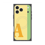 プレミアムスクエアケース with MagSafe［ オリジナル - initial color line - A yellow ］