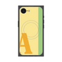 プレミアムスクエアケース with MagSafe［ オリジナル - initial color line - A yellow ］
