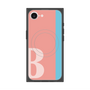 プレミアムスクエアケース with MagSafe［ オリジナル - initial color line - B pink ］