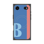 プレミアムスクエアケース with MagSafe［ オリジナル - initial color line - B blue ］