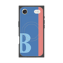 プレミアムスクエアケース with MagSafe［ オリジナル - initial color line - B blue ］