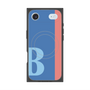 プレミアムスクエアケース with MagSafe［ オリジナル - initial color line - B blue ］