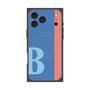 プレミアムスクエアケース with MagSafe［ オリジナル - initial color line - B blue ］